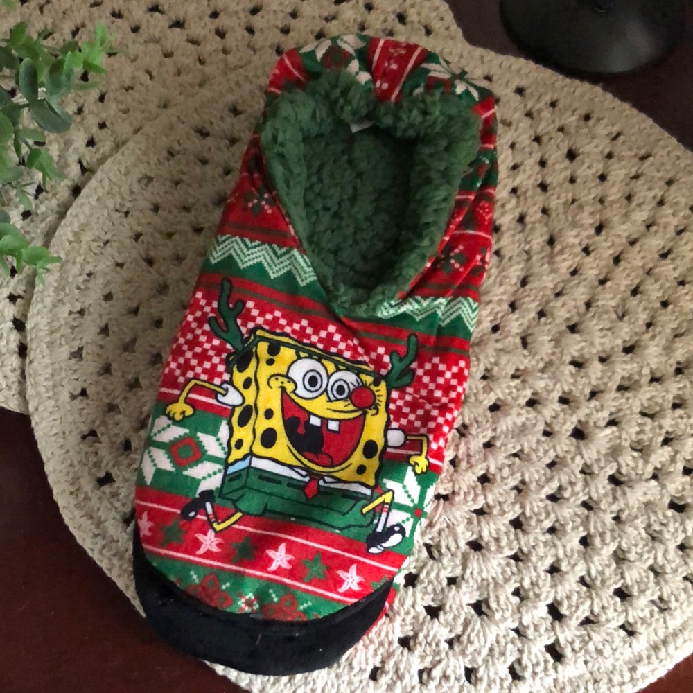 NEW SpongeBob SquarePants Men’s Holiday Slippers